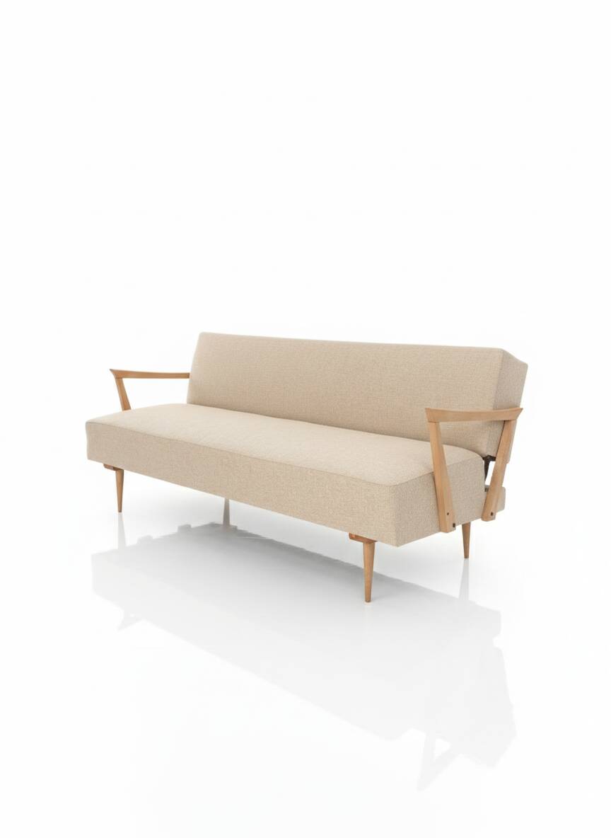 Convertible daybed "Compas" – Mid-Century Design – Fully restored