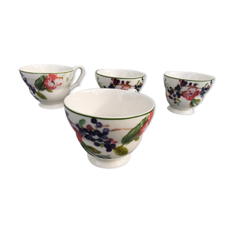 Set de 4 tasses anglaises