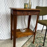 Vintage Art Deco side table / pedestal table