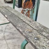 Old patinated garden bench 1950s