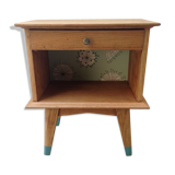 Bedside table in light wood