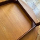 Danish round teak table from the 60s