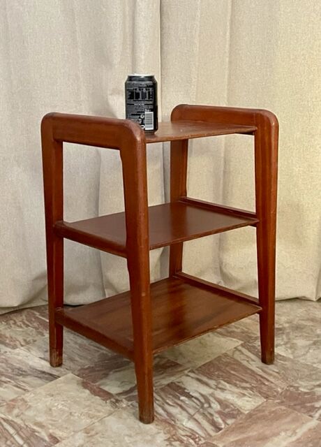 Teak sofa end table 1950 France