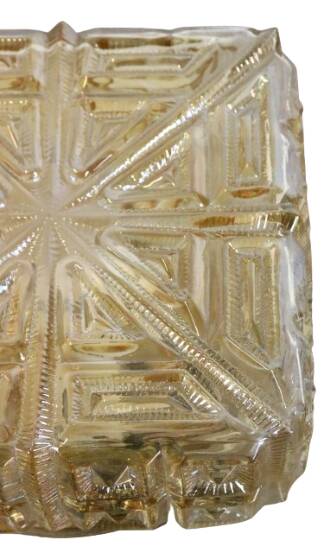 NOS New Old Stock vintage glass ceiling light