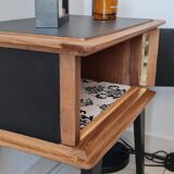 Bedside table compass legs