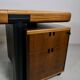 Important walnut executive desk for faram 1957 italy publisher 80's