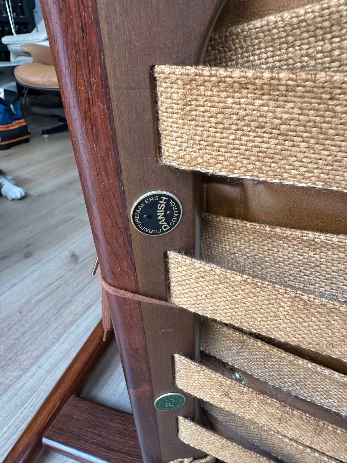 Pair of PJ 56 Grete Jalk armchairs in Rio rosewood, 60s