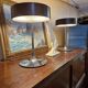 Pair of vintage Italian Malibu lamps from the 1980s.