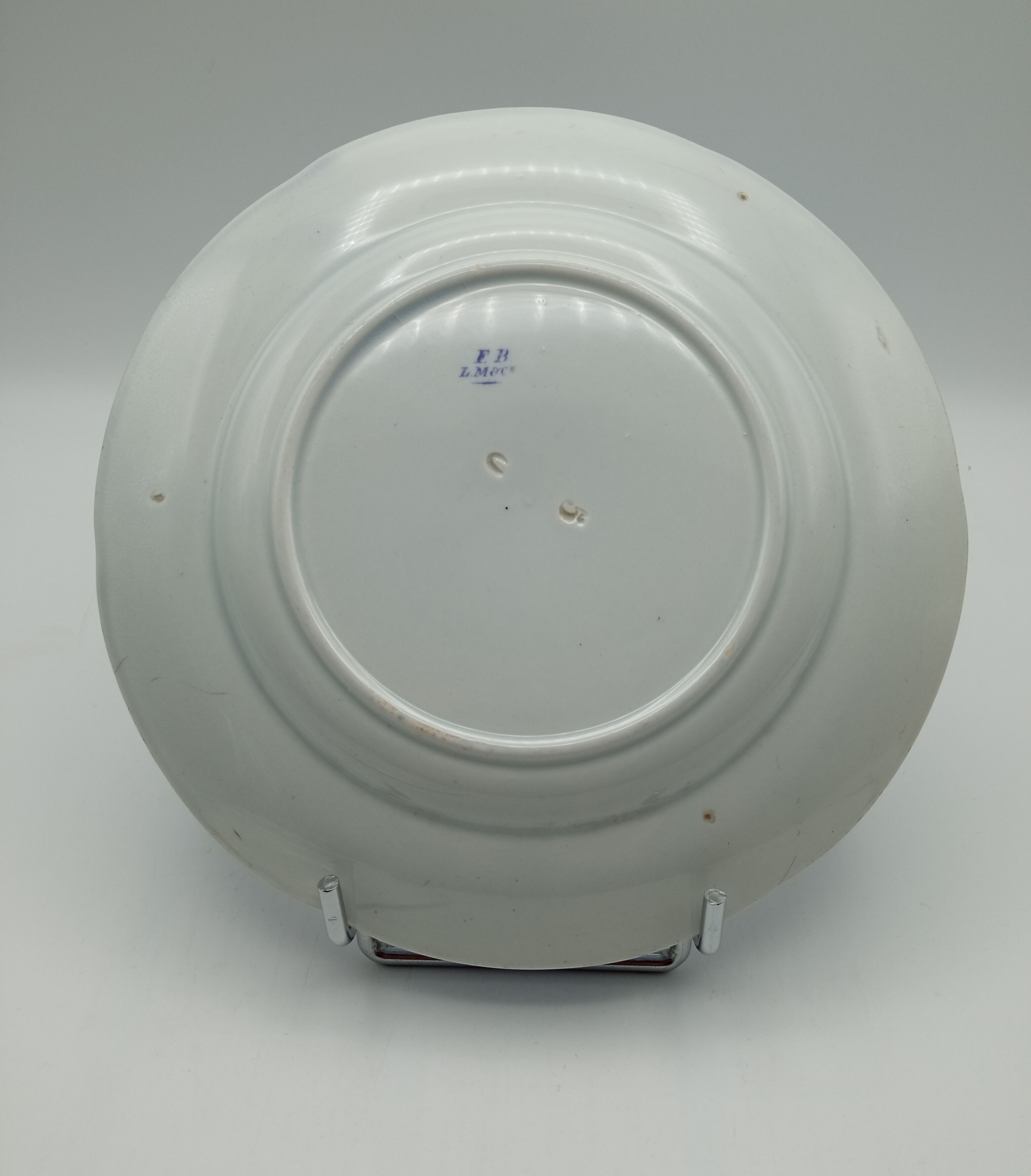 Six Creil Montereau dessert plates