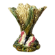 Slip vase majolica sheaves of wheat 30s vintage