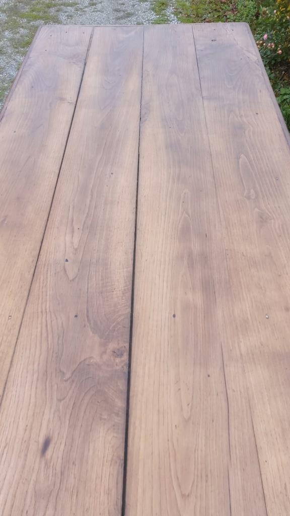Oak and chestnut farm table