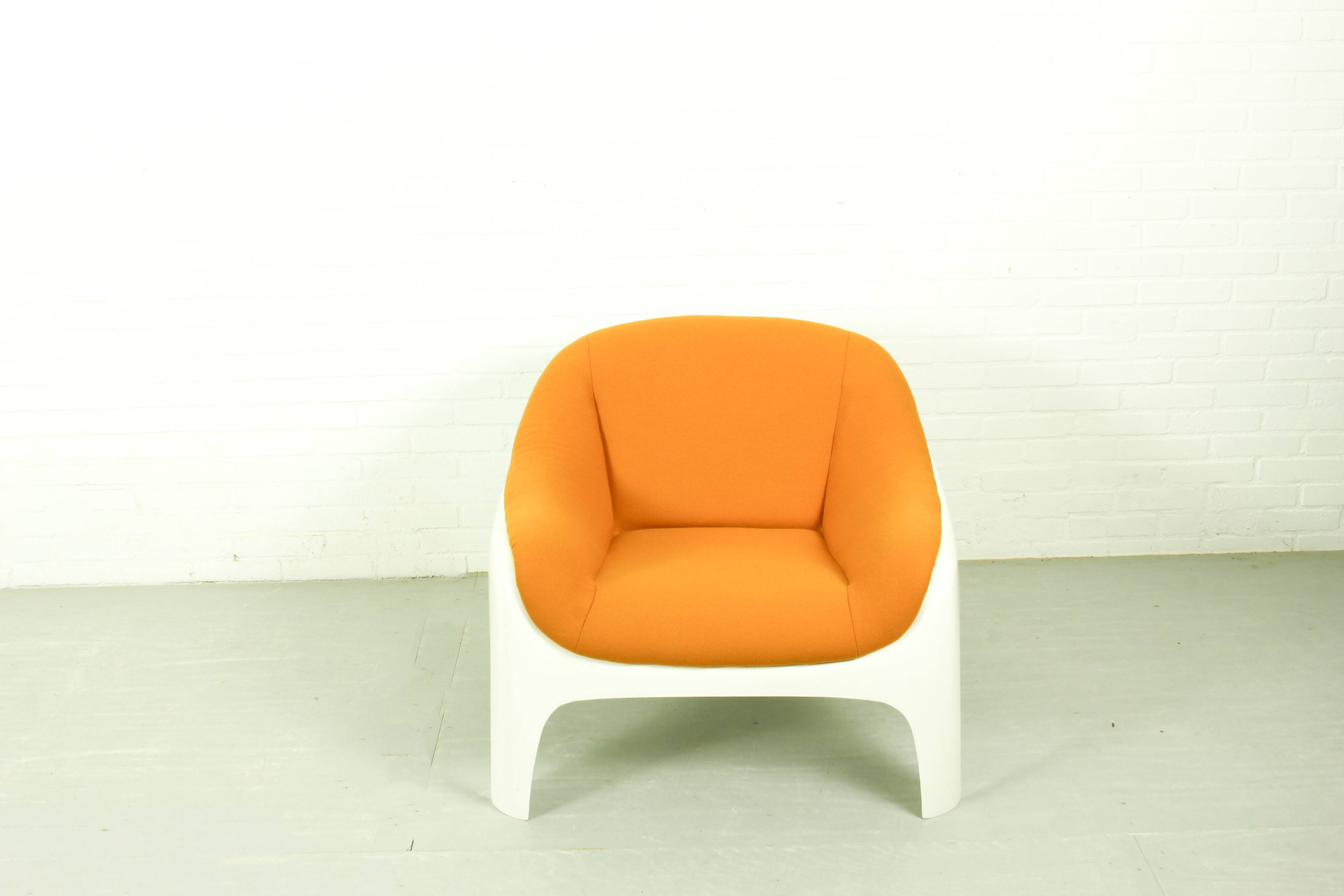 Rare Space Age Fiberglass Lounge Chair by Sergio Mazza for Artemide