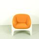 Rare Space Age Fiberglass Lounge Chair by Sergio Mazza for Artemide