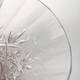 Set of 6 water glasses - vintage crystal choppes