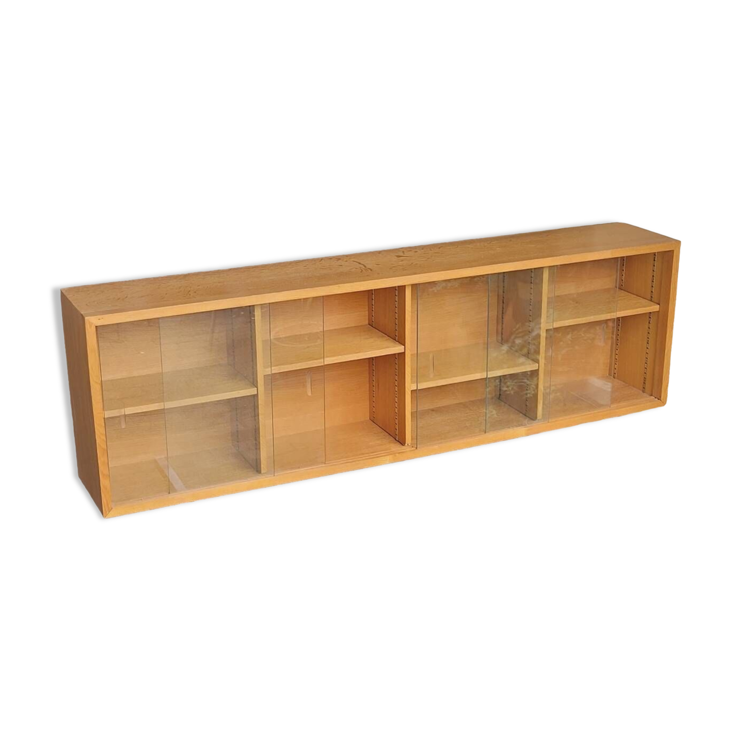 60's glass wall shelf