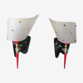 Pair of Rockabilly sconces 50