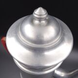 Old aluminum coffee maker -red cove - around 1930