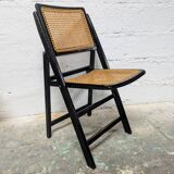 Chaise pliante cannée