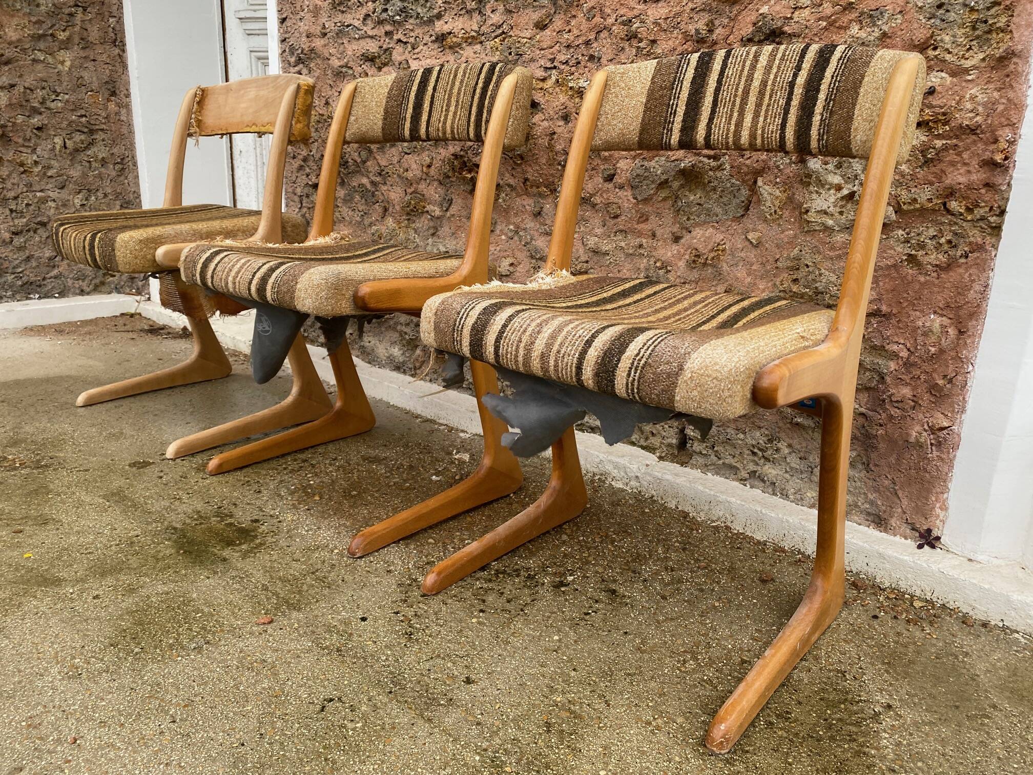 Chaise vintage ameublement nf siege 14
