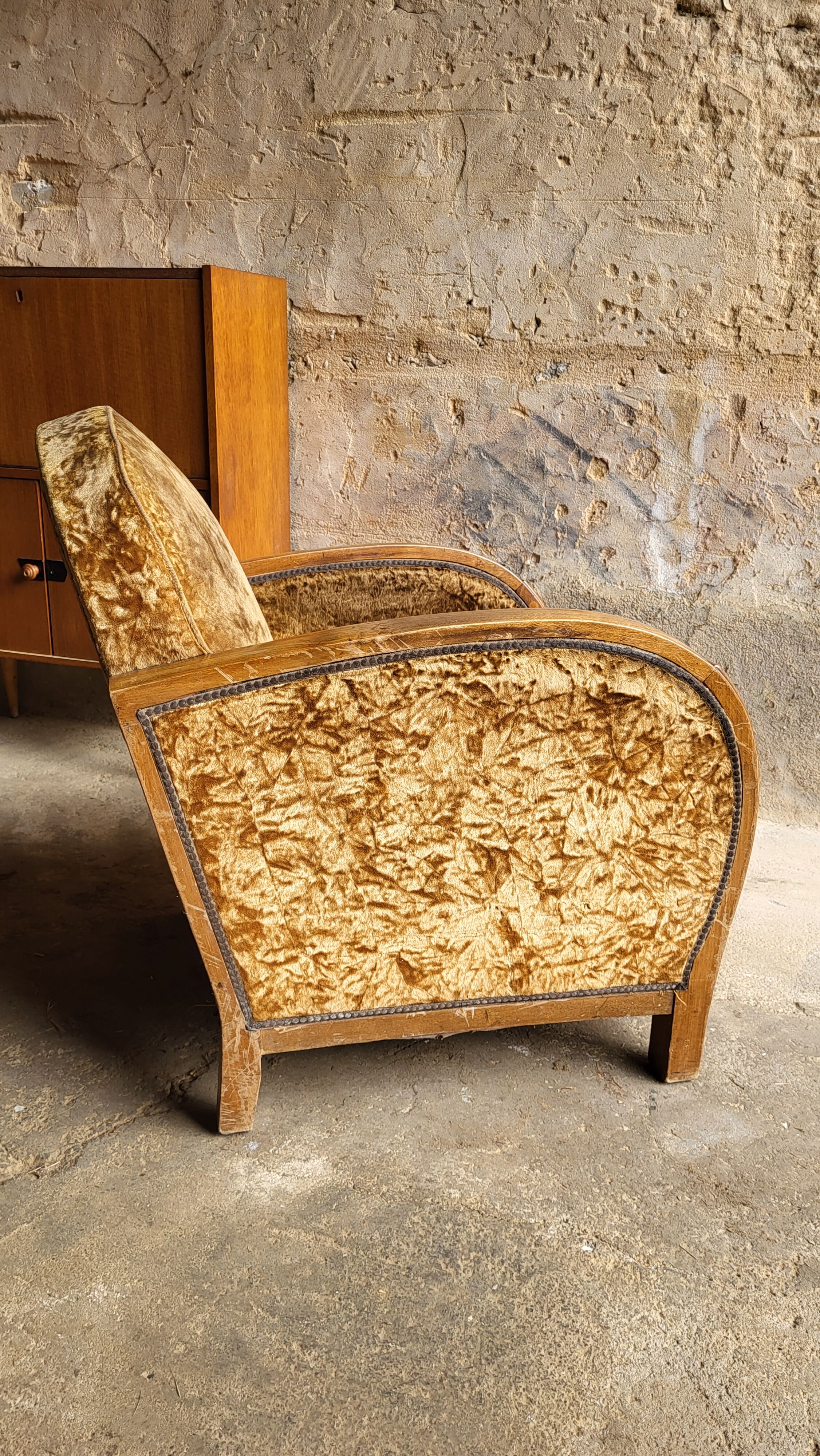 Art deco club armchair