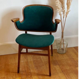 Vintage armchair attributed to Arne Hovmand Olsen for Bramin Møbler, 60s