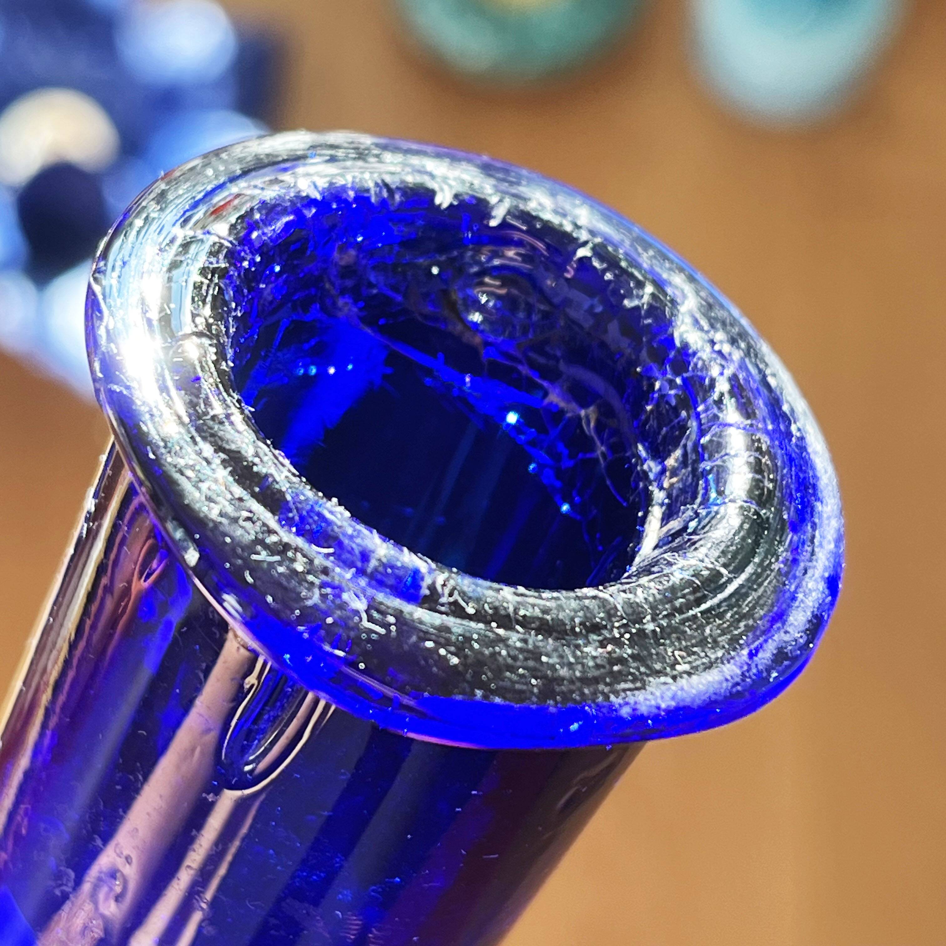 Bouteille, carafe italienne Empoli bleue