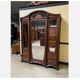 Antique Art Nouveau wardrobe, linen cupboard