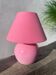 Lampe en céramique rose 1970