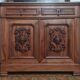 19th-century walnut Saint Hubert buffet