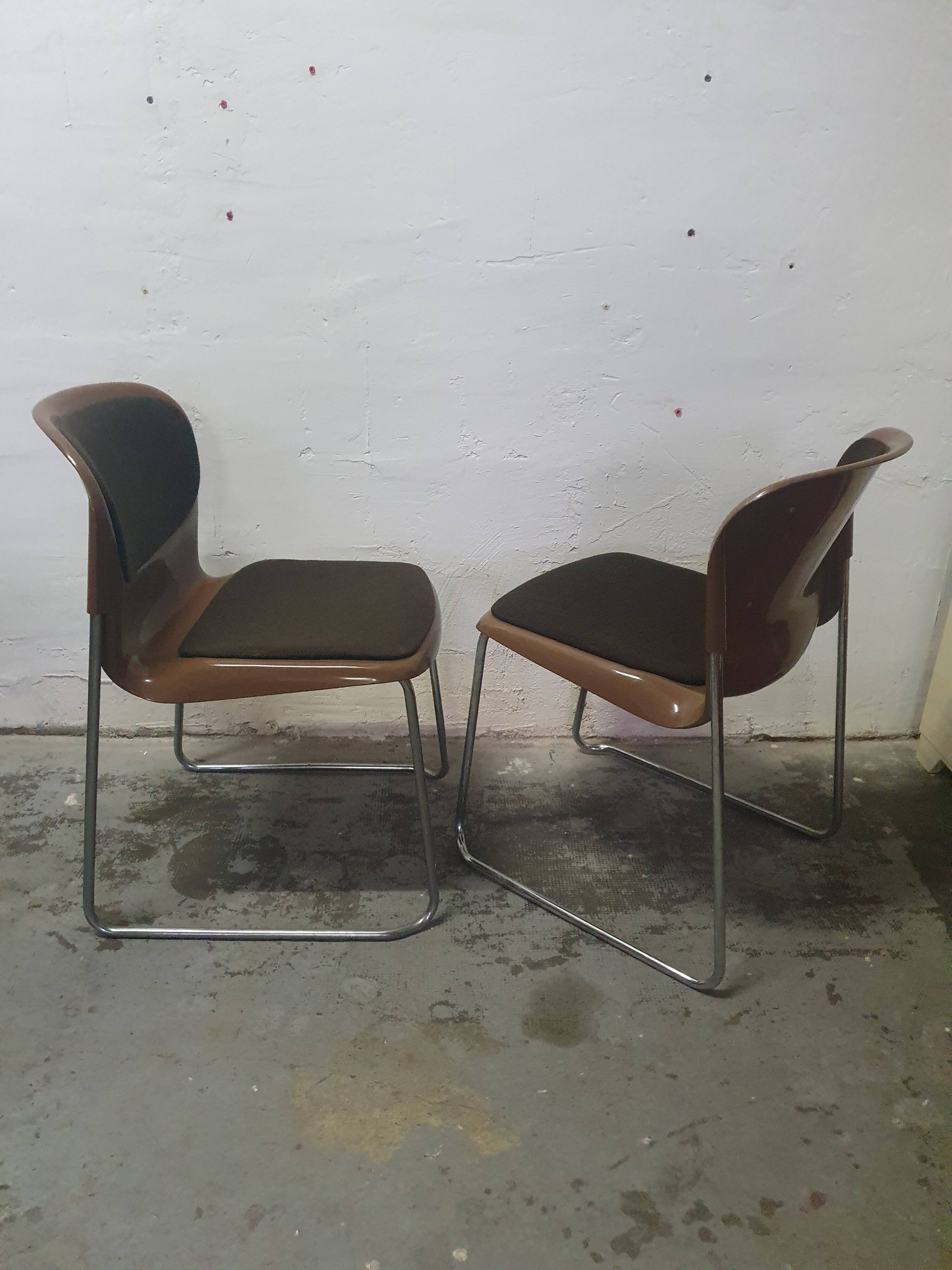 Pair of Drabert chairs designed by Gerd Lange