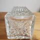 Pressed glass whisky decanter