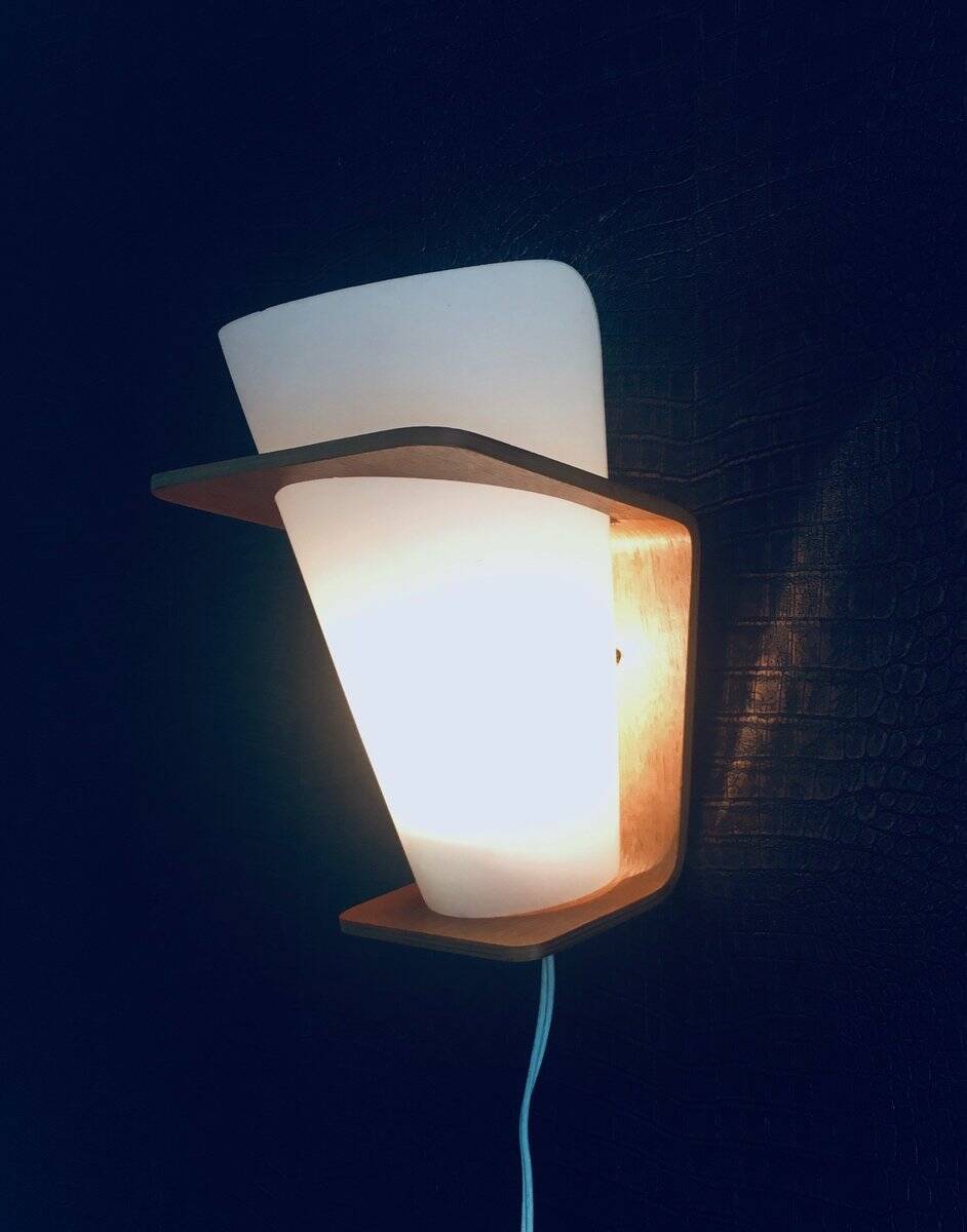 MCM Wall Lamp Nx 41 by Louis Kalff for Philips, Holland. 1960s