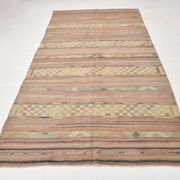 6x11 Kilim Soft Earth Tones Wool Area Kilim Rug, Handwoven Kilim,169x321 Cm
