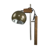 60s 70s lamp fixture wall sconce temde lighten teak space age design