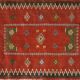 Tapis Kilim Soumak en Laine – 95x52cm
