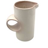 Organic modern white ceramic vase / jug, La Sfera Italy 1980s