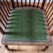 1900s Arts and Crafts style tapered wingback armchair