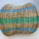 Rattan and scoubidou basket 60s