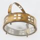 Art Deco Austrian Fruit Basket in Copper and Glass, 1920
