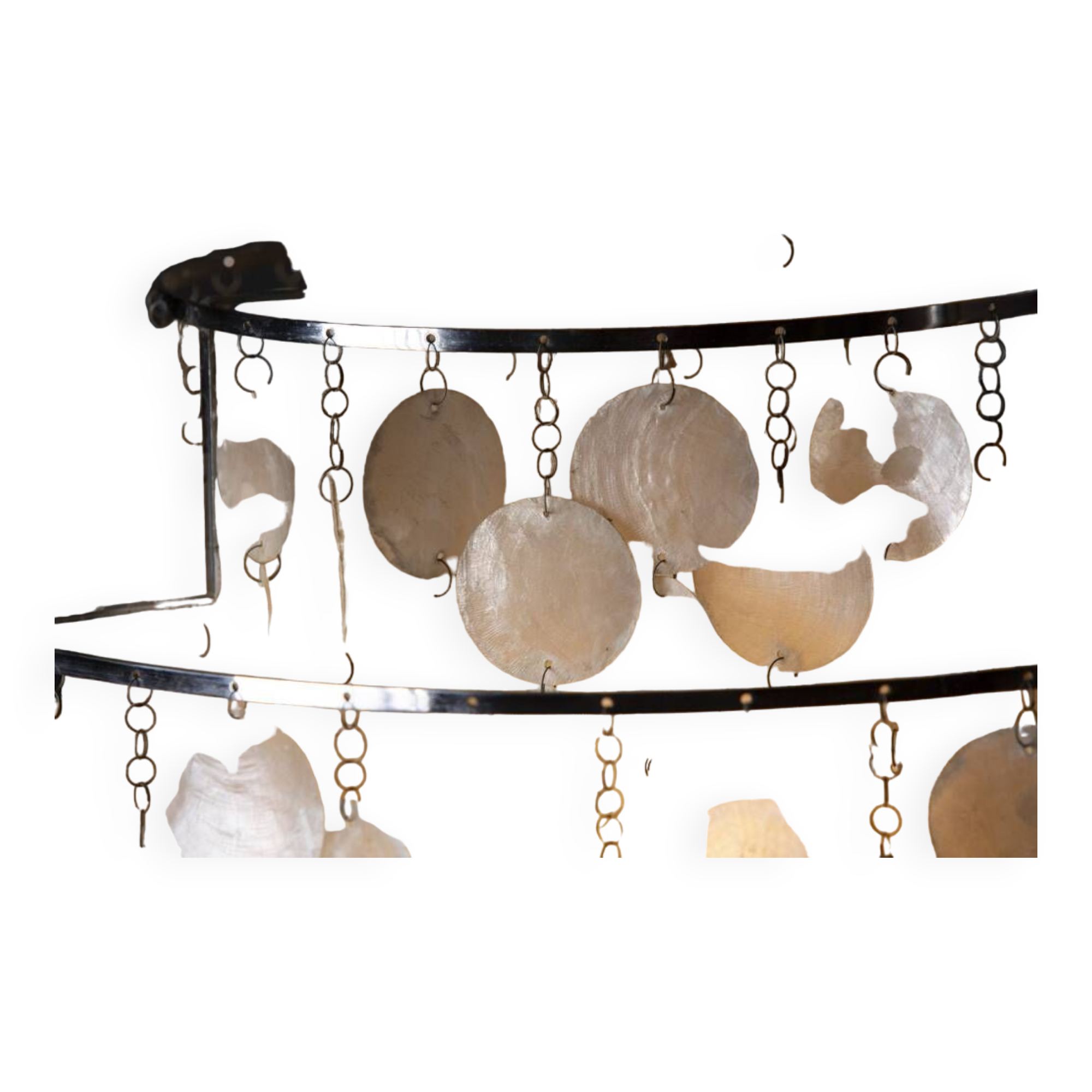 Verner Panton mother-of-pearl chandelier