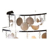 Verner Panton mother-of-pearl chandelier