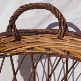 Vintage wicker cradle