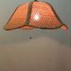 Abat jour vintage en cannage et rotin/vintage