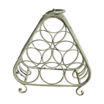 Old zinc wine bottle rack