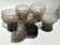 Set of 6 art deco water glasses