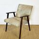 Fauteuil scandinave pieds compas 1960