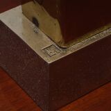 BRUTALIST BRONZE LAMP, DAVID MARSHALL, 1980s