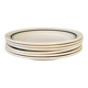 6 assiettes rayées