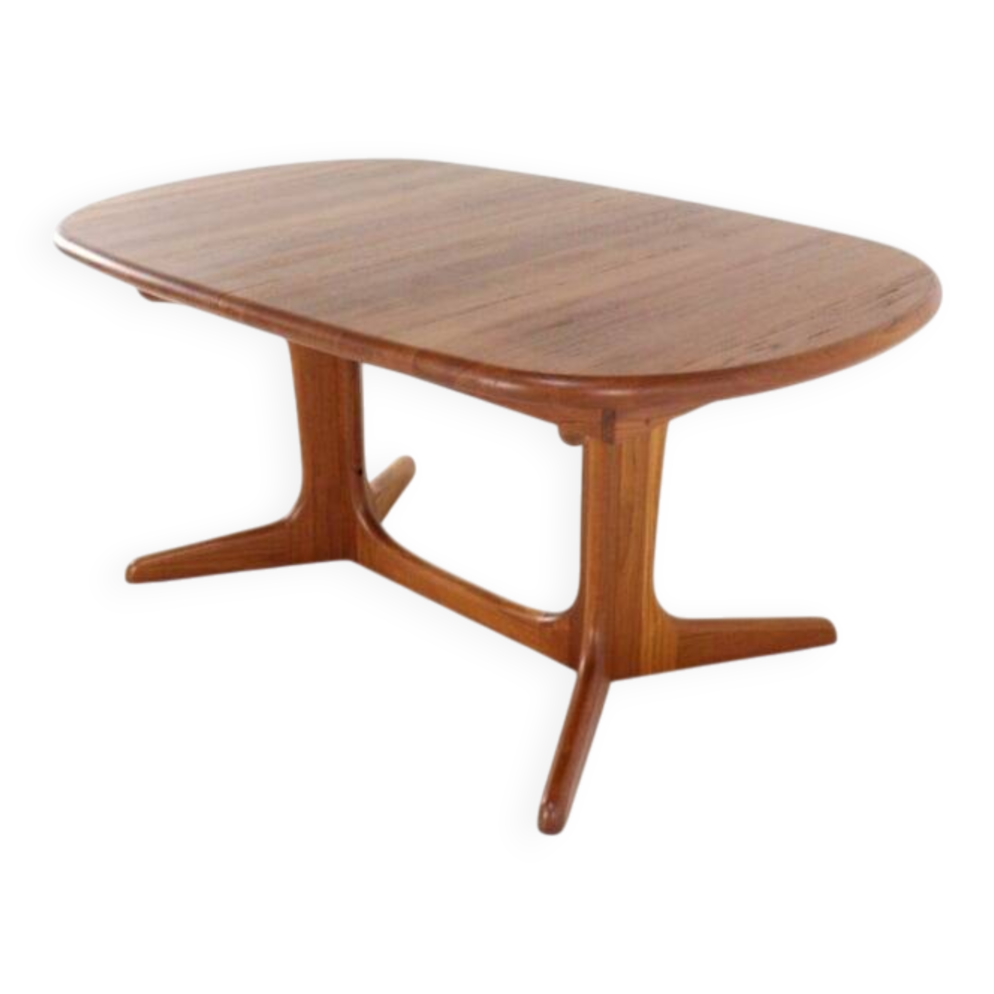 Oval 2x extendable dining table XL 'Nymindegab' - danish design vintage