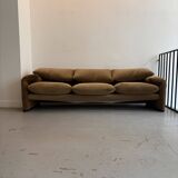 3-seater "maralunga" sofa by Vico Magistretti for Cassina